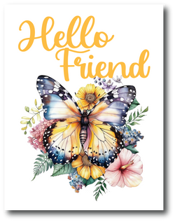 Hello Friend - Greeting Card