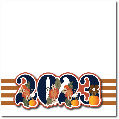 2023 - Printed Premade Scrapbook Page 12x12 Layout