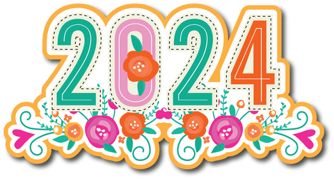 2024 - Scrapbook Page Title Sticker
