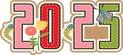 2025 - Bugs - Scrapbook Page Title Sticker