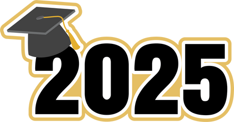 2025 - Graduation - Scrapbook Page Title Die Cut