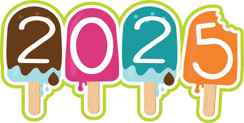 2025 - Ice Cream - Scrapbook Page Title Die Cut