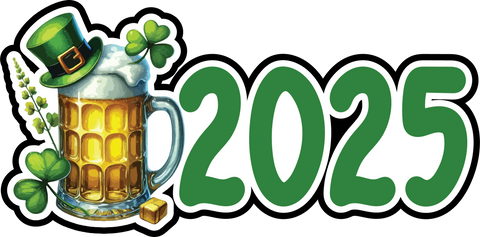 2025 - St Patrick's Day - Scrapbook Page Title Sticker