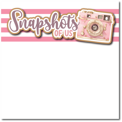 Snapshots of Us - Printed Premade Scrapbook Page 12x12 Layout