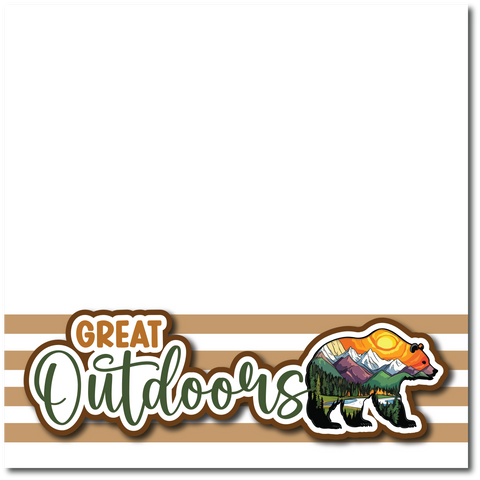 Great Outdoors - Printed Premade Scrapbook Page 12x12 Layout (Copy)