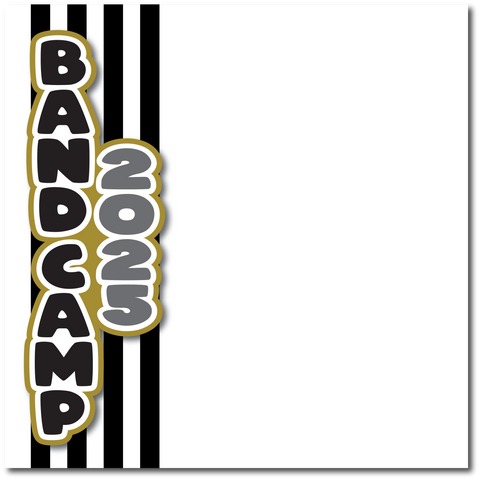 Band Camp 2025 - Printed Premade Scrapbook Page 12x12 Layout