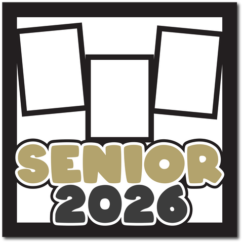 Senior 2026 - Printed Premade Scrapbook Page 12x12 Layout