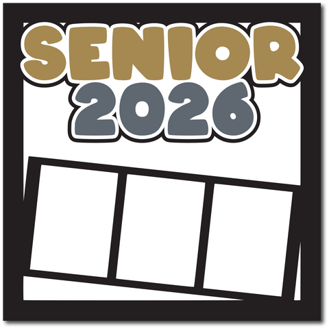Senior 2026 - Printed Premade Scrapbook Page 12x12 Layout