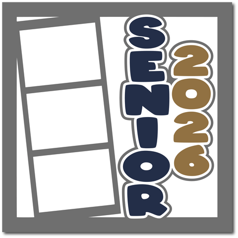 Senior 2026 - Printed Premade Scrapbook Page 12x12 Layout