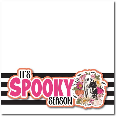 It's Spooky Season - Printed Premade Scrapbook Page 12x12 Layout