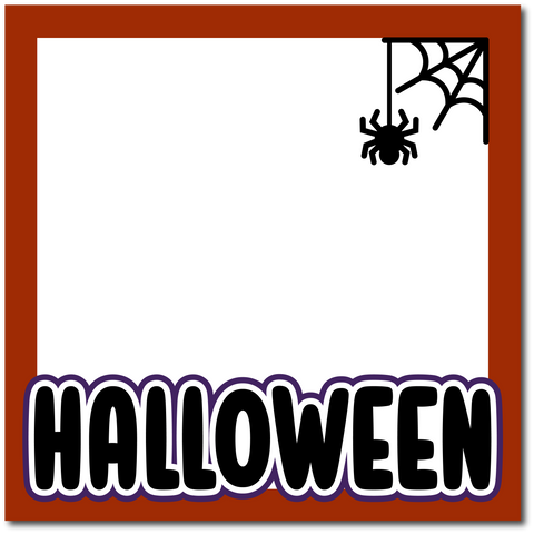 Halloween - Printed Premade Scrapbook Page 12x12 Layout