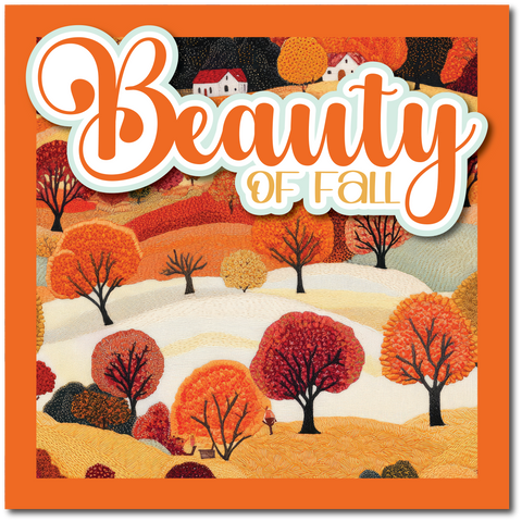 Beauty of Fall - Printed Premade Scrapbook Page 12x12 Layout
