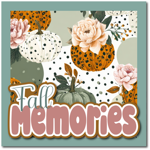 Fall Memories - Printed Premade Scrapbook Page 12x12 Layout