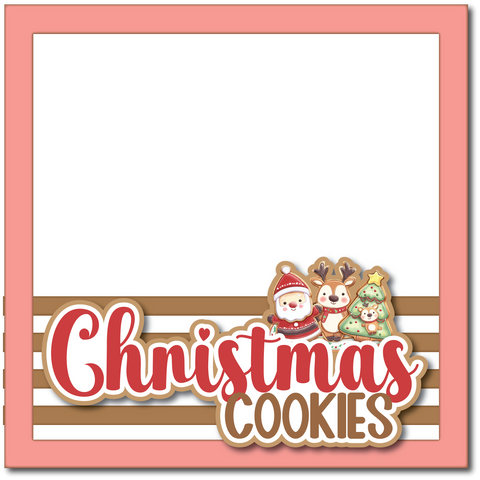 Christmas Cookies - Printed Premade Scrapbook Page 12x12 Layout