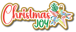 Christmas Joy - Scrapbook Page Title Sticker