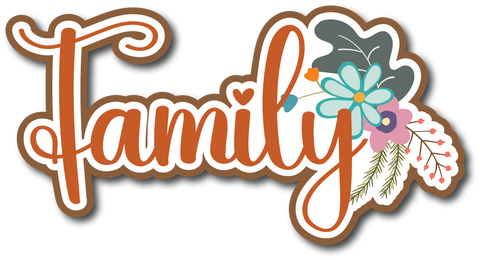 Family - Scrapbook Page Title Sticker