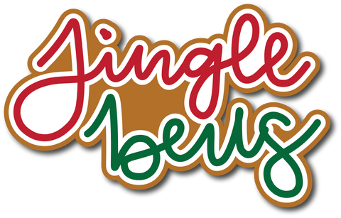 Jingle Bells - Scrapbook Page Title Die Cut