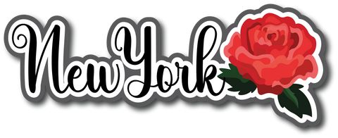 New York - Scrapbook Page Title Die Cut