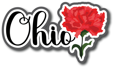 Ohio - Scrapbook Page Title Die Cut