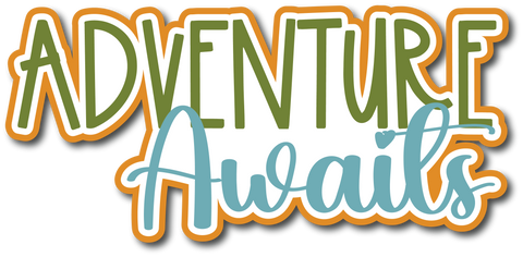 Adventure Awaits - Scrapbook Page Title Die Cut
