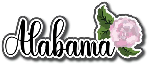 Alabama - Scrapbook Page Title Die Cut