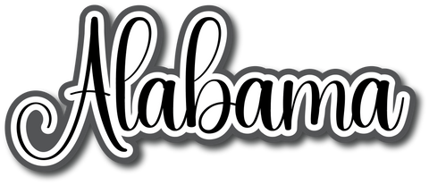 Alabama - Scrapbook Page Title Sticker