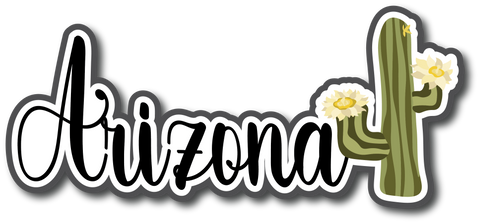 Arizona - Scrapbook Page Title Die Cut