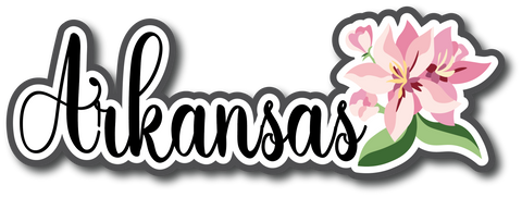 Arkansas - Scrapbook Page Title Die Cut