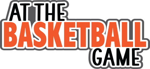 At the Basketball Game - Scrapbook Page Title Sticker