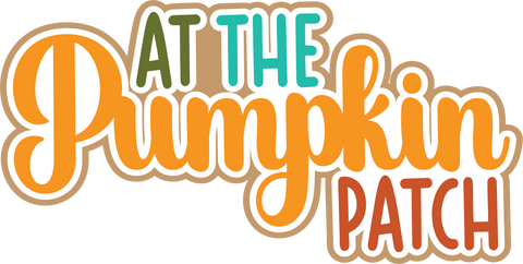 At the Pumpkin Patch - Scrapbook Page Title Sticker