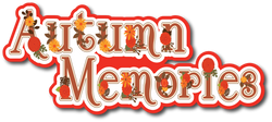 Autumn Memories  - Scrapbook Page Title Die Cut