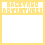 Backyard Adventures - Scrapbook Page Overlay Die Cut - Choose a Color