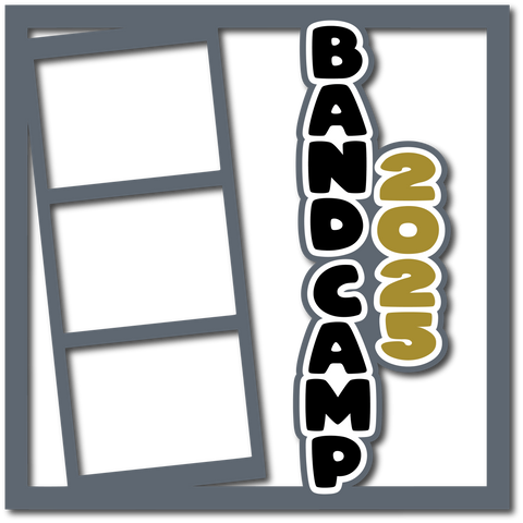 Band Camp 2025 - 3 Frames - Layered Overlay - Digital Cut File - SVG - INSTANT DOWNLOAD