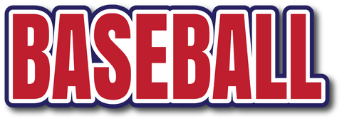 Baseball - Scrapbook Page Title Sticker