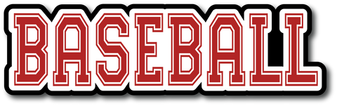 Baseball - Scrapbook Page Title Sticker