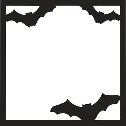 Bats - Scrapbook Page Overlay Die Cut - Choose a Color