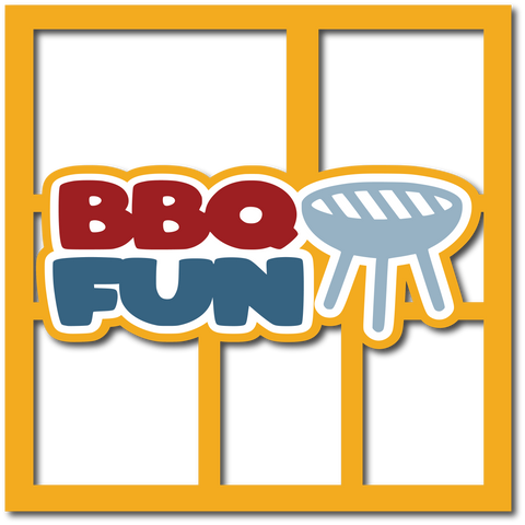 BBQ Fun - Layered Overlay - Digital Cut File - SVG - INSTANT DOWNLOAD