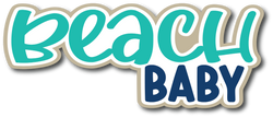 Beach Baby - Scrapbook Page Title Sticker