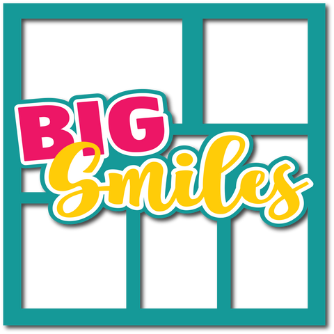Big Smiles - Layered Overlay - Digital Cut File - SVG - INSTANT DOWNLOAD