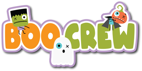 Boo Crew - Scrapbook Page Title Sticker