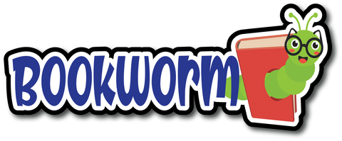 Bookworm - Scrapbook Page Title Sticker