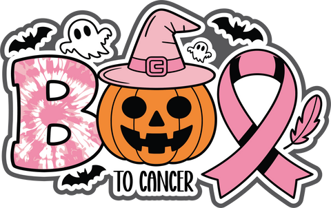 Boo to Cancer - Scrapbook Page Title Sticker