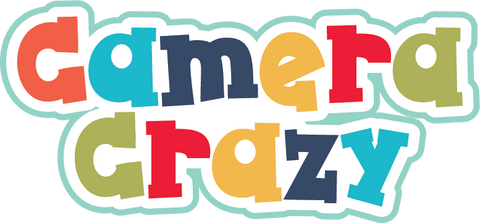 Camera Crazy - Scrapbook Page Title Sticker