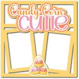 Candy Corn Cutie - 2 Frames - Scrapbook Page Layered Overlay Kit