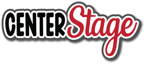 Center Stage - Scrapbook Page Title Sticker