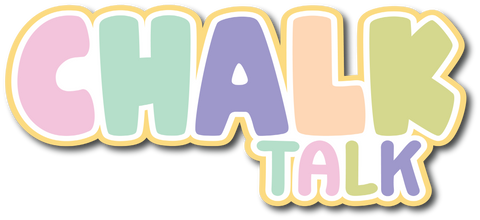 Chalk Talk - Scrapbook Page Title Sticker
