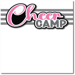 Cheer Camp - Printed Premade Scrapbook Page 12x12 Layout