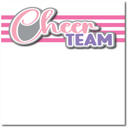 Cheer Team - Printed Premade Scrapbook Page 12x12 Layout