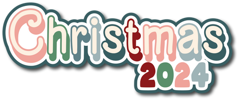 Christmas 2024 - Scrapbook Page Title Die Cut