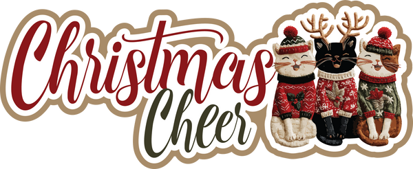 Christmas Cheer - Scrapbook Page Title Sticker